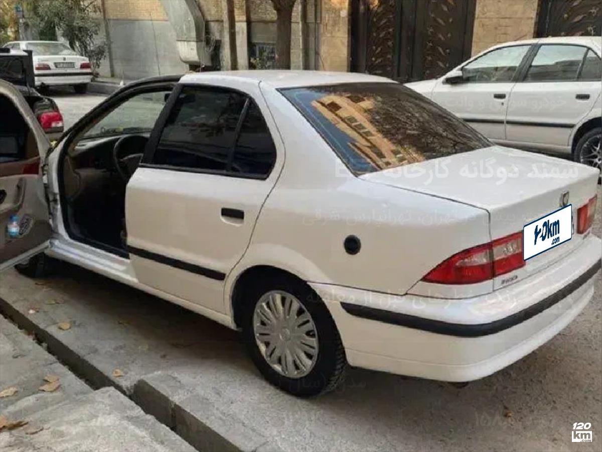 فروش سمند LX EF7 ۱۳۹۲ دوگانه سوز سفید دور رنگ اهواز گلستان (۱۹ آذر ۱۴۰۴)