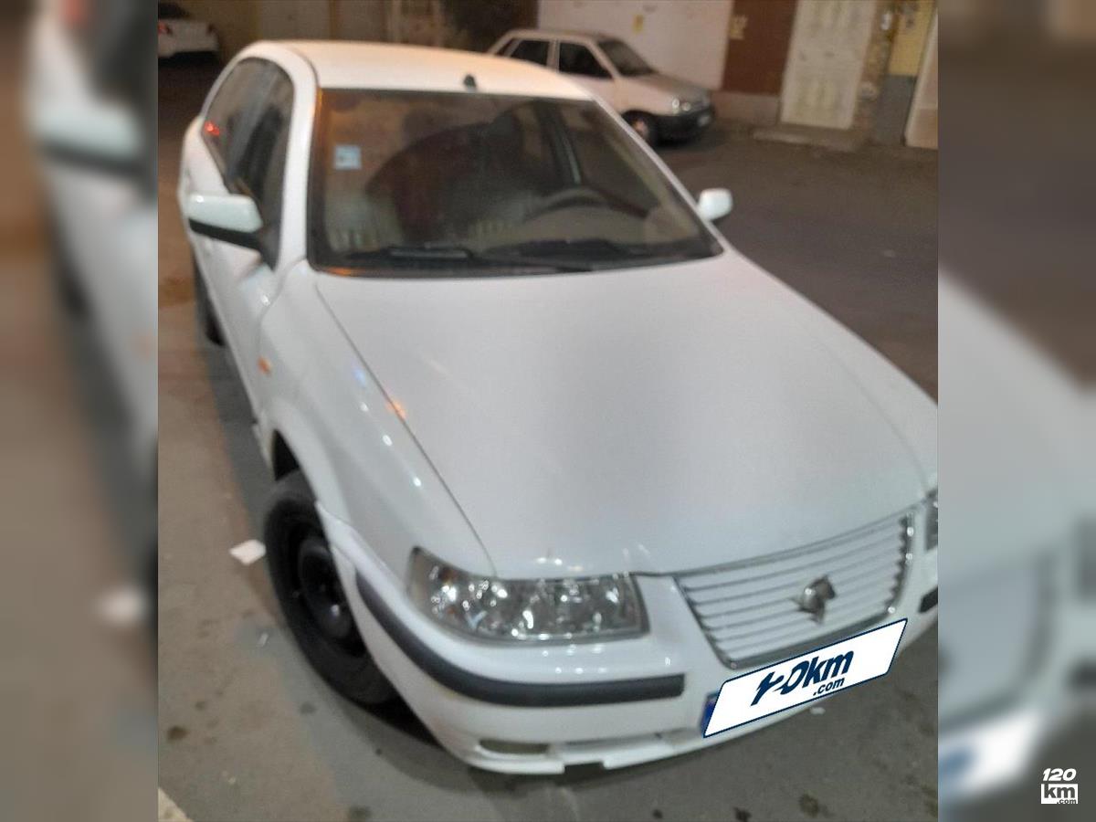 فروش سمند LX EF7 ۱۳۹۶ دوگانه سوز سفید گلگیر تعویض یزد ابرکوه (۱۹ آذر ۱۴۰۴)