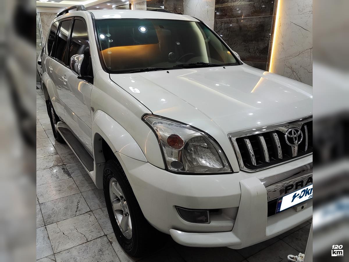 فروش تویوتا پرادو GX چهار در ۲۰۰۸ سفید صدفی دو لکه رنگ تهران دماوند (۲۵ آذر ۱۴۰۴)