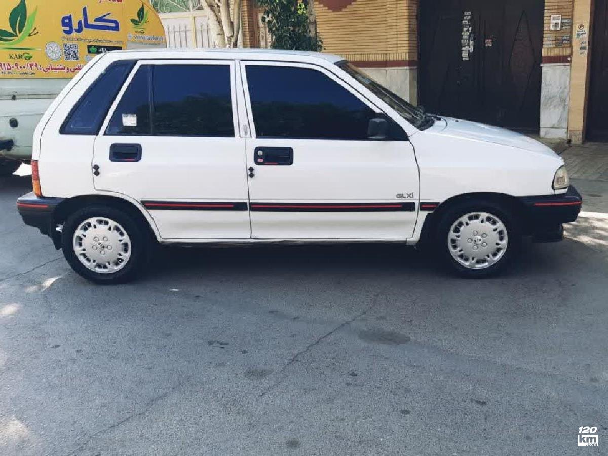 فروش پراید هاچ بک ۱۳۷۵ سفید دور رنگ مشهد رسالت (۲۶ آذر ۱۴۰۴)