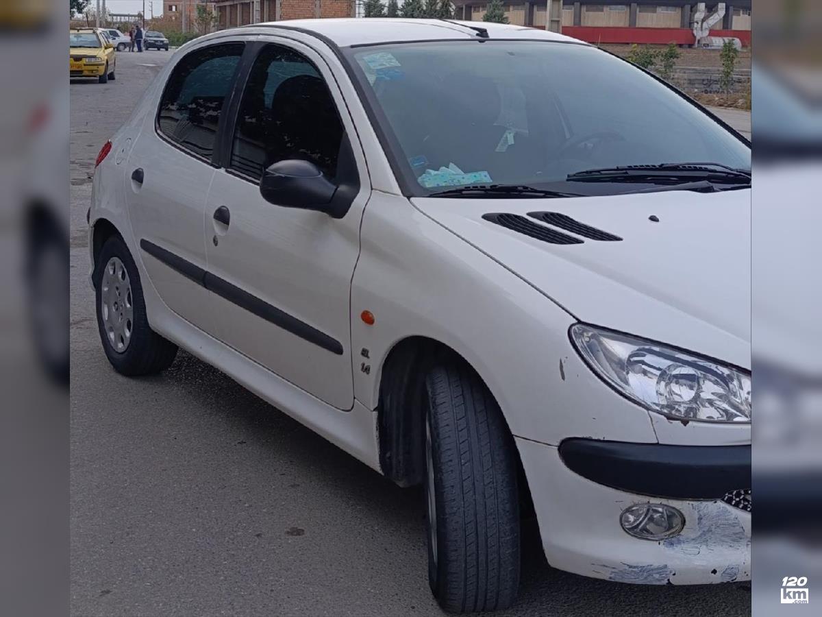 فروش پژو 206 تیپ 2 ۱۳۸۹ سفید بدون رنگ گرگان (۲۸ آذر ۱۴۰۴)