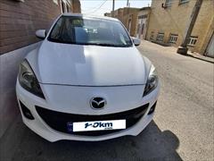 120km.com | فروش مزدا، 3، صندوقدار، مدل ۱۳۹۶، سفید، یزد، بلوار دهه فجر