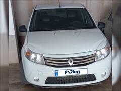 120km.com | فروش رنو، ساندرو، مدل ۱۳۹۶، سفید، بیرجند