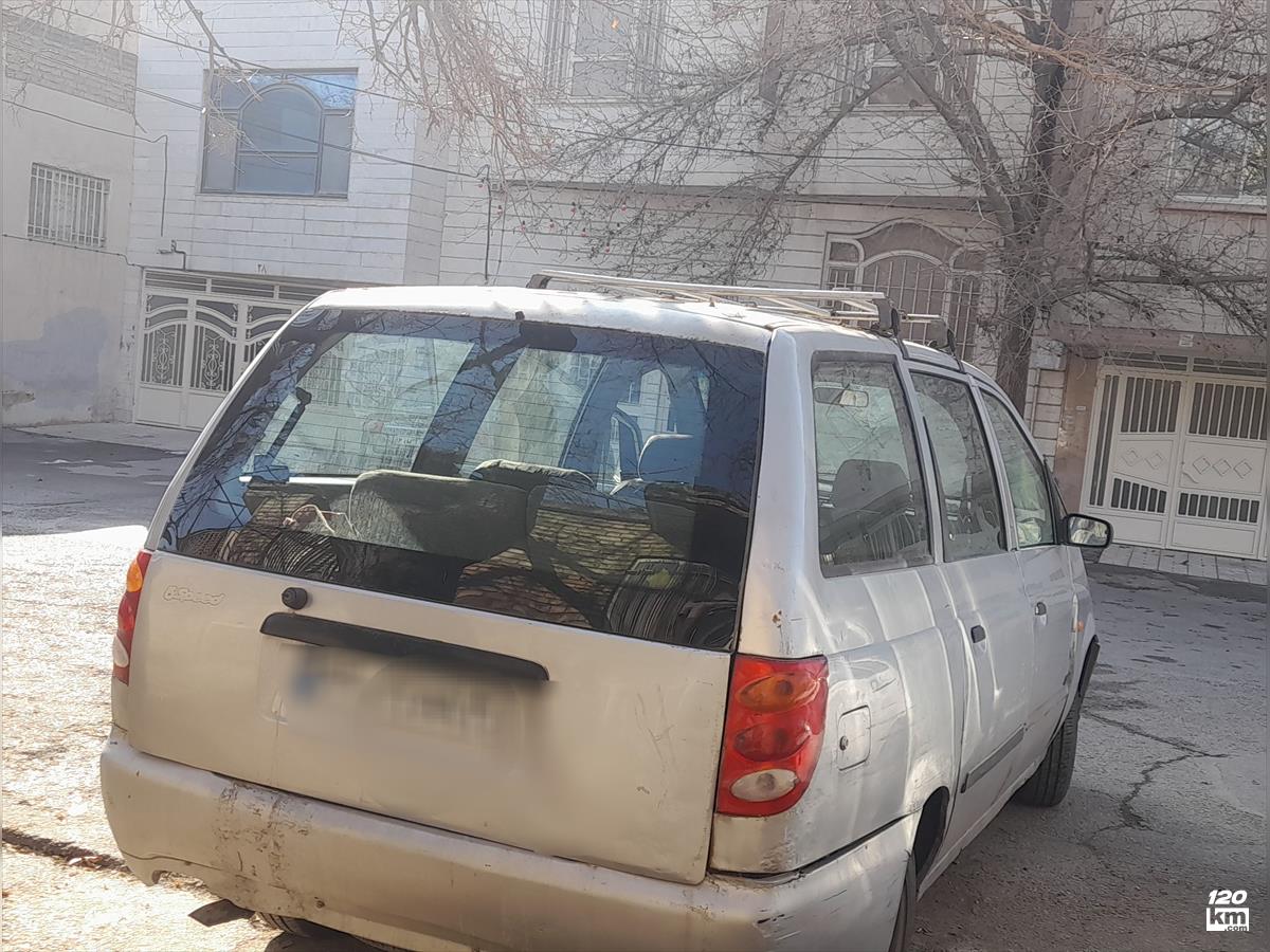 فروش کاروان ۱۳۸۳ (کم کارکرد) نقره ای بدون رنگ مشهد احمدآباد (۵ دی ۱۴۰۴)