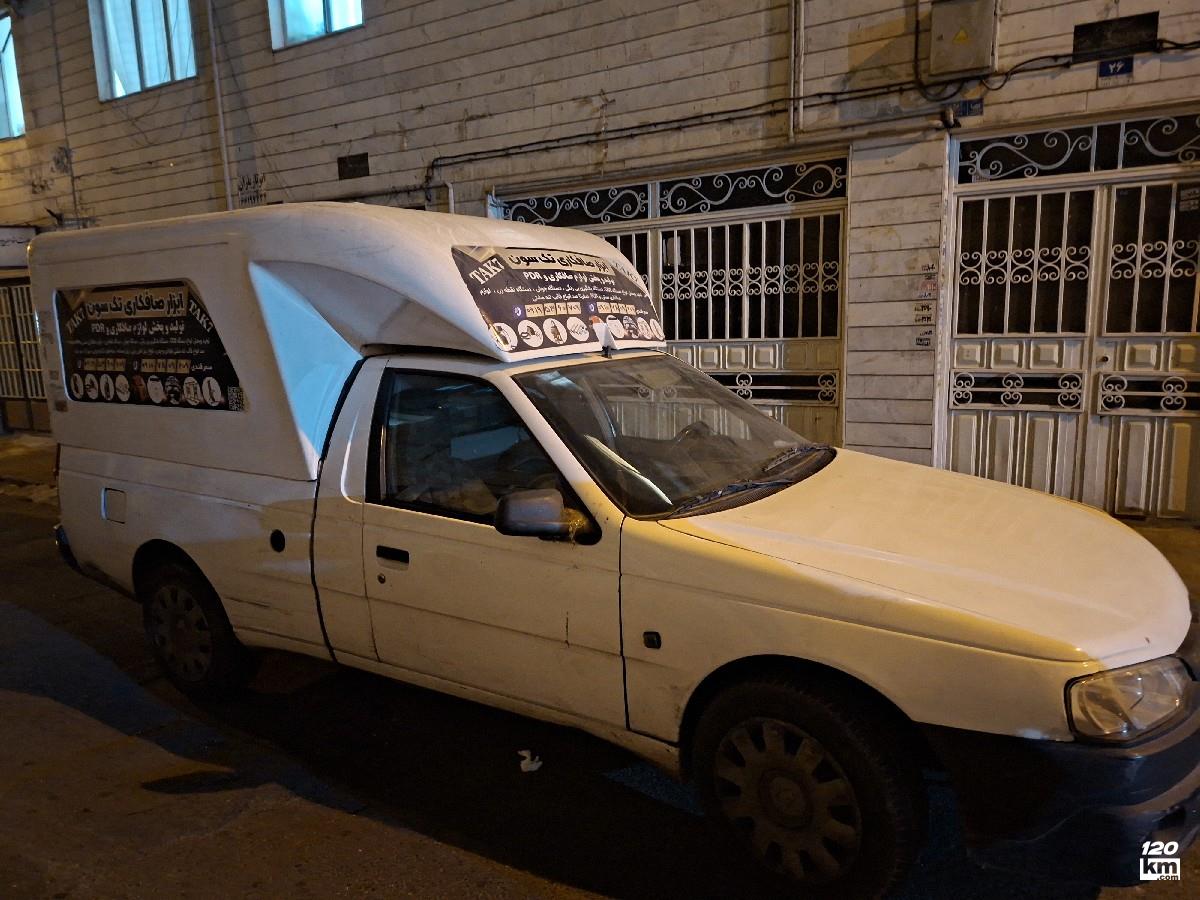 فروش وانت آریسان ۱۳۹۸ دوگانه سوز سفید چند لکه رنگ تهران نعمت آباد (۸ دی ۱۴۰۴)