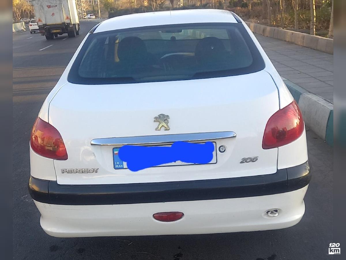 فروش پژو 206 تیپ 3 ۱۳۹۰ سفید دو لکه رنگ تهران ابوذر (۱۱ دی ۱۴۰۴)