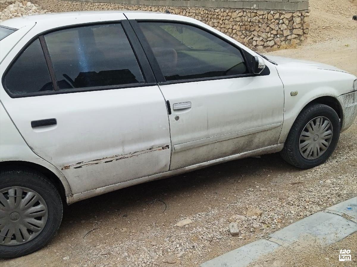 فروش سمند سورن ۱۳۸۸ (کم کارکرد) سفید چند لکه رنگ بوشهر اهرم (۱۲ دی ۱۴۰۴)