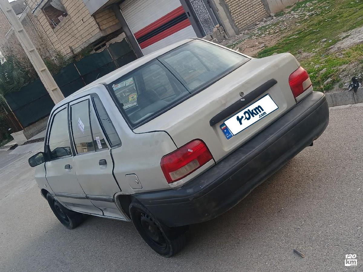 فروش پراید صندوقدار ۱۳۸۶ دوگانه سوز سفید دور رنگ خوزستان دزفول (۲۱ دی ۱۴۰۴)
