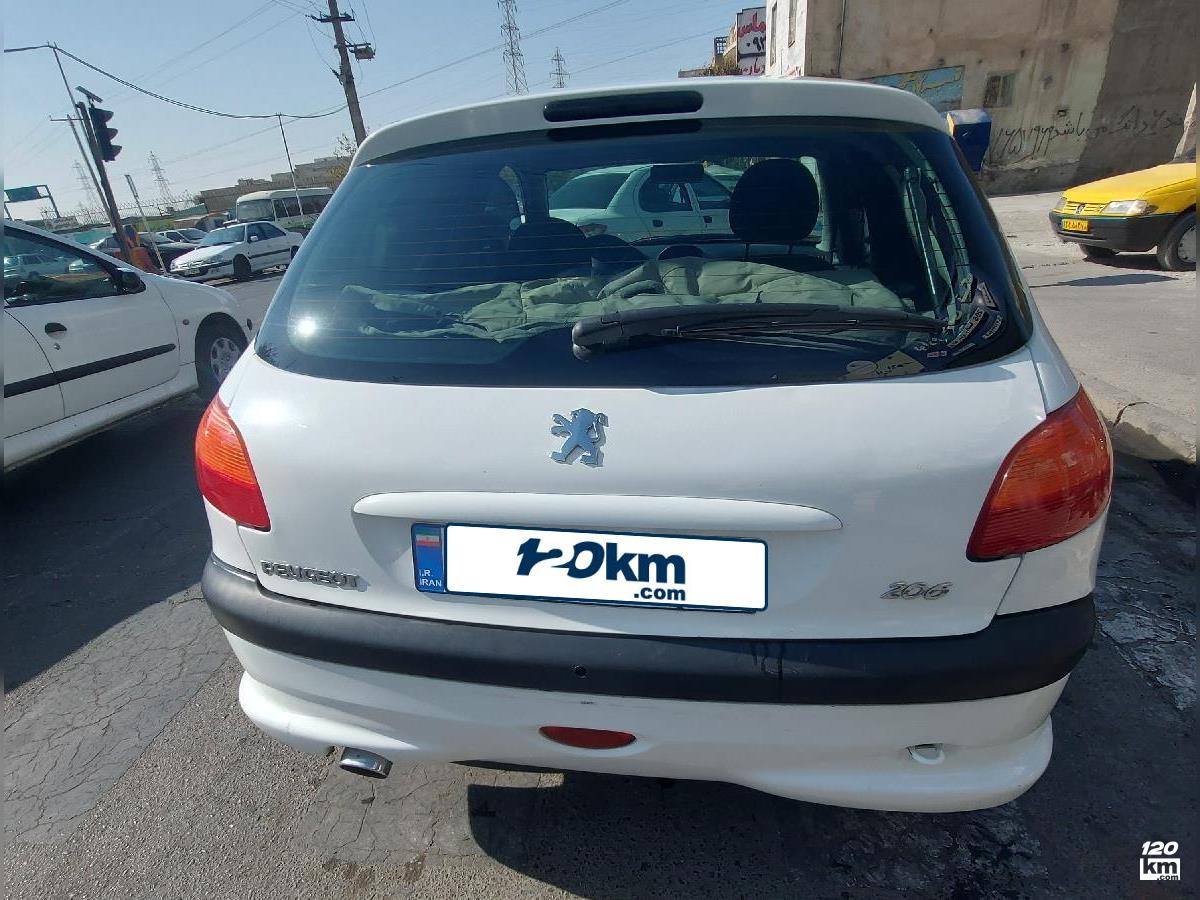 فروش پژو 206 تیپ 2 ۱۳۸۹ سفید یک لکه رنگ کرج فردیس (۴ بهمن ۱۴۰۴)