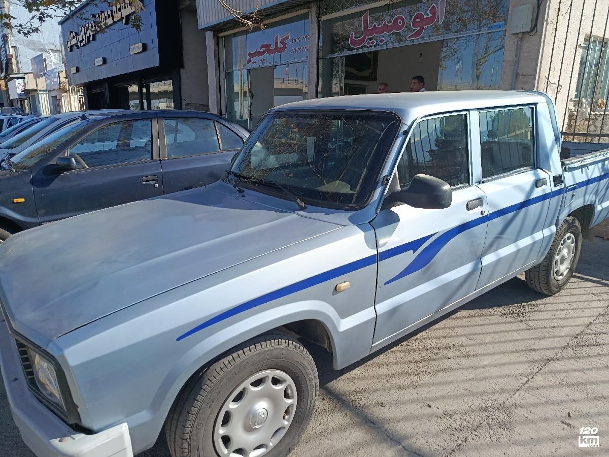 فروش مزدا وانت دو کابین ۱۳۹۷ نقره آبی یک لکه رنگ گرگان (۸ بهمن ۱۴۰۴)