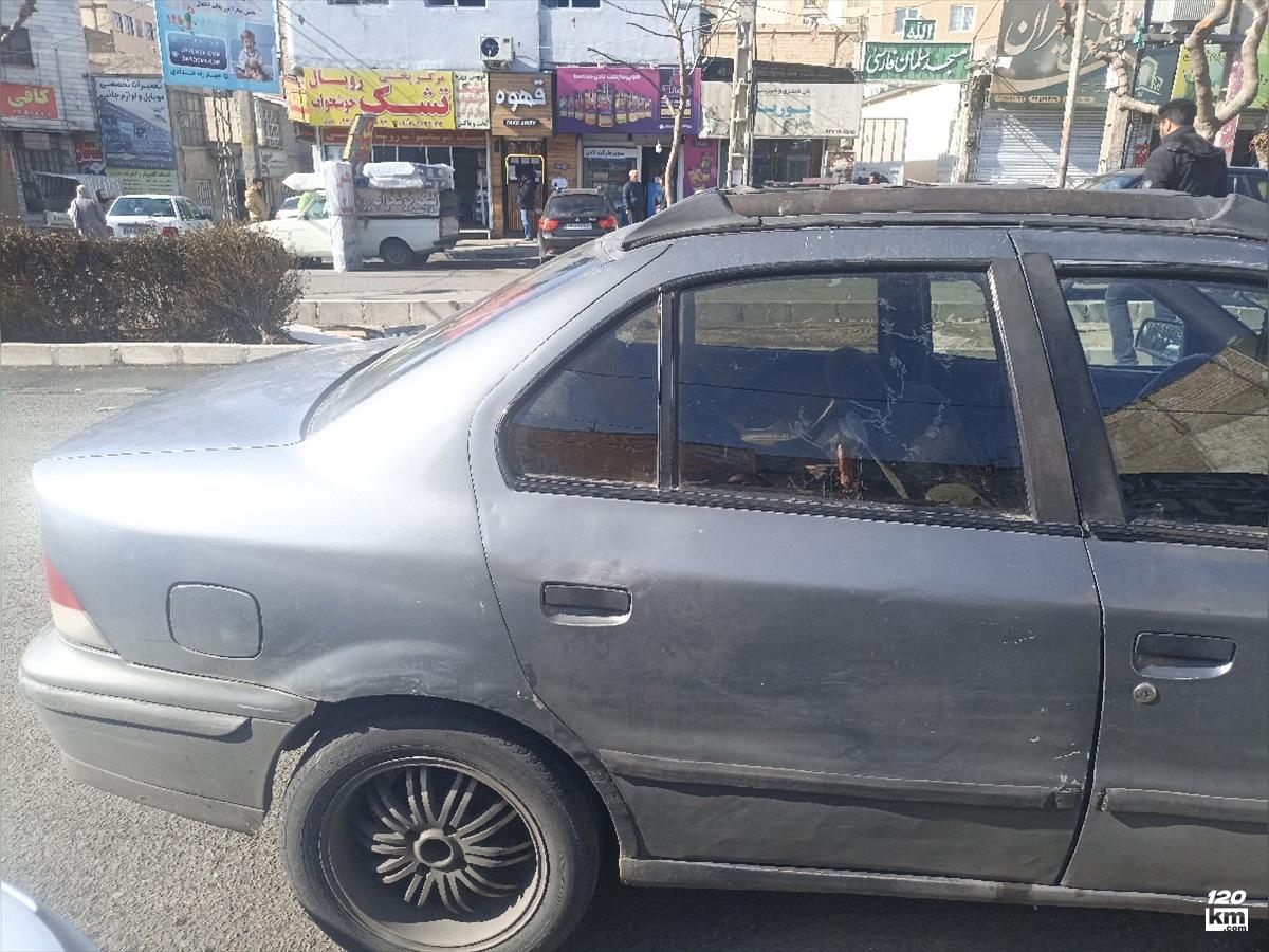 فروش سمند X7 ۱۳۸۶ دوگانه سوز خاکستری چند لکه رنگ کرج رجایی شهر (۹ بهمن ۱۴۰۴)