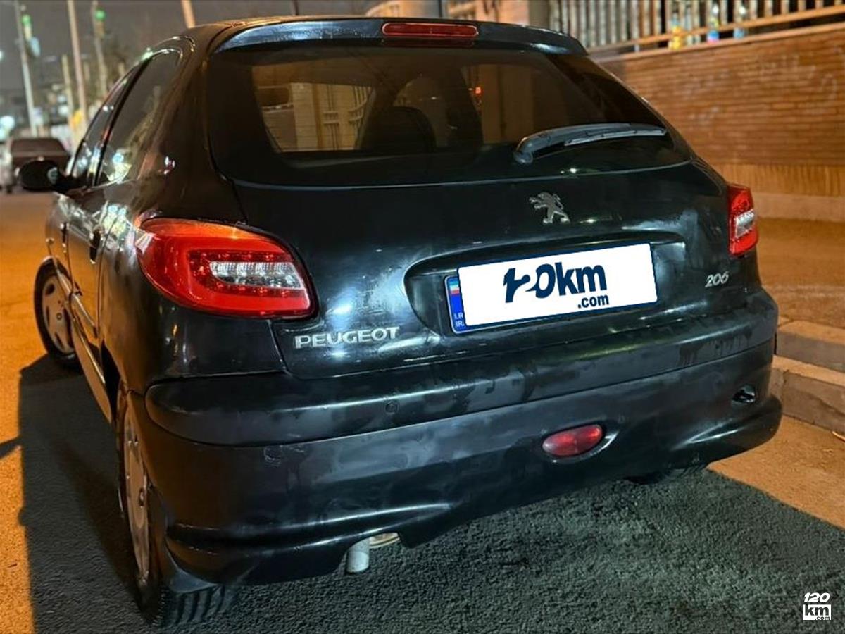 فروش پژو 206 تیپ 2 ۱۳۸۹ مشکی چند لکه رنگ مشهد بلوار الهیه (۱۳ بهمن ۱۴۰۴)