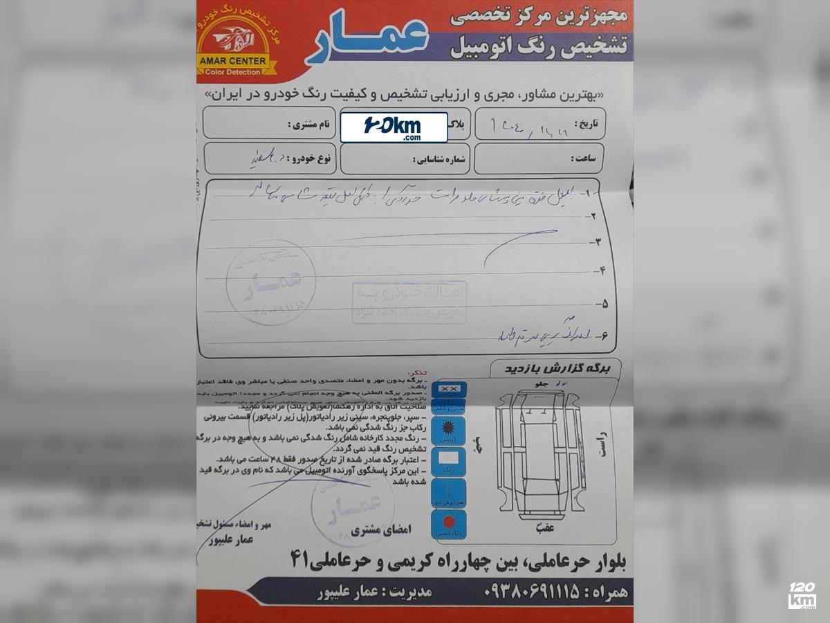 فروش پژو 206 تیپ 2 ۱۳۹۵ سفید بدون رنگ مشهد خیام (۱۹ بهمن ۱۴۰۴)