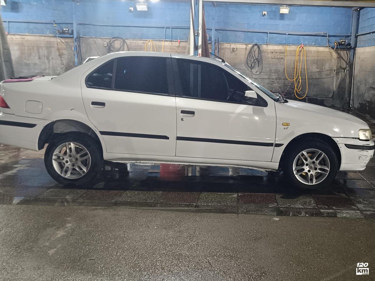 فروش سمند LX EF7 ۱۳۹۰ سفید یخچالی دو لکه رنگ شیراز شهرک رکن آباد (۲۳ بهمن ۱۴۰۴)