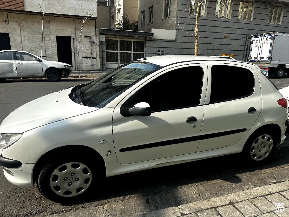 فروش پژو 206 تیپ 2 ۱۳۹۱ سفید کاپوت تعویض تهران پیروزی (۲۵ بهمن ۱۴۰۴)
