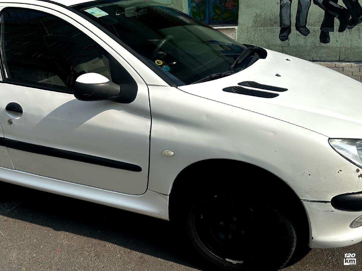 فروش پژو 206 تیپ 2 ۱۳۹۱ سفید کاپوت تعویض تهران پیروزی (۲۵ بهمن ۱۴۰۴)