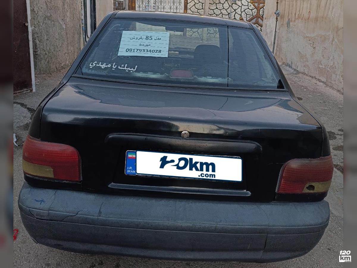فروش پراید صندوقدار ۱۳۸۵ مشکی چند لکه رنگ شیراز بلوار رحمت (۳ اسفند ۱۴۰۴)