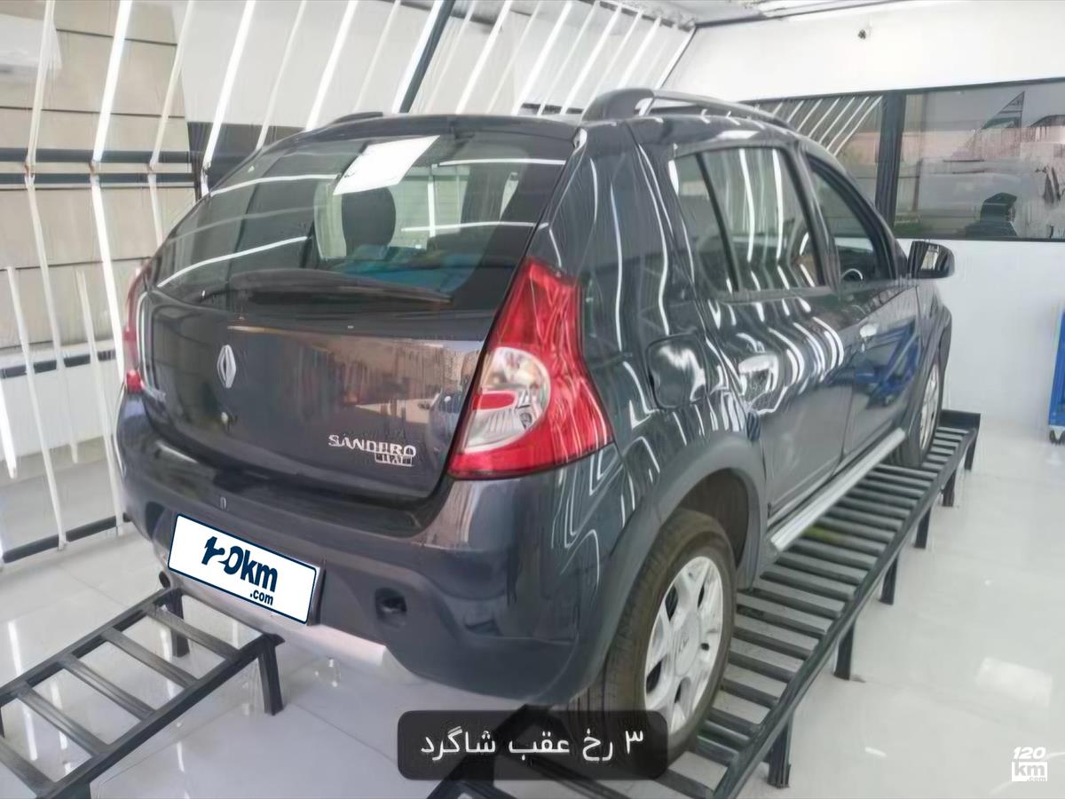 فروش رنو ساندرو استپ وی ۱۳۹۶ (کم کارکرد) ذغالی بدون رنگ تهران شهرک ولیعصر (۱۱ تیر ۱۴۰۵)